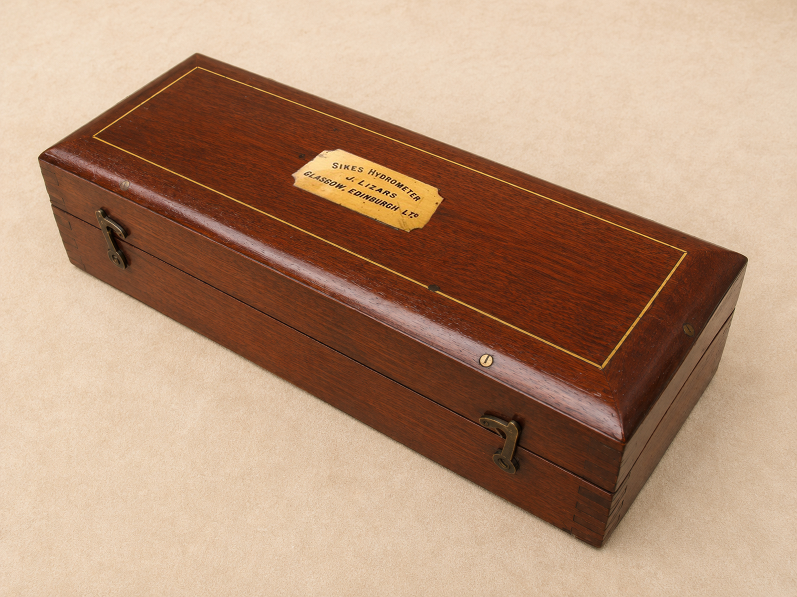 19th century Sikes hydrometer set by J Lizars